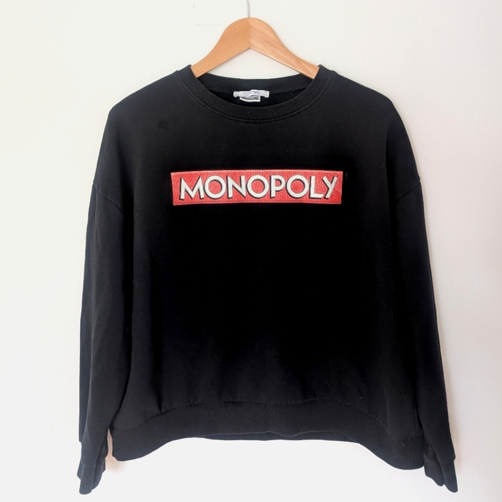 MONOPOLY Black Crewneck Sweater (M)